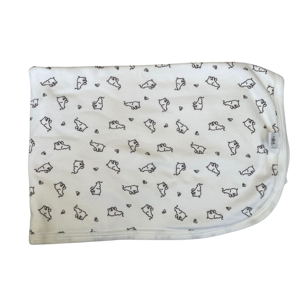gots certified 100% ethical organic cotton baby blanket for baby shower gift.